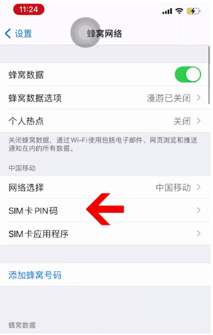 镇平苹果14维修网分享如何给iPhone14的SIM卡设置密码 