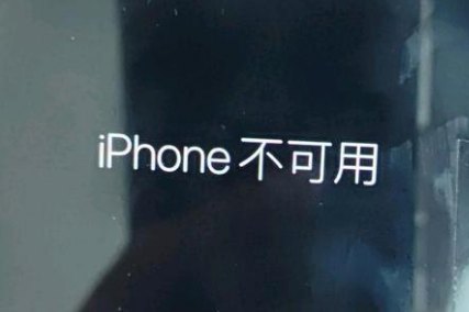 镇平苹果服务网点分享锁屏界面显示“iPhone 不可用”如何解决 